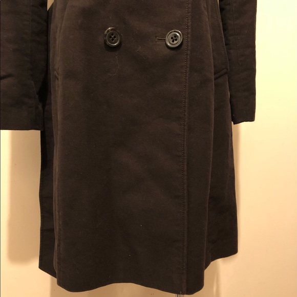 GAP LONGLINE BUTTON BELTED BROWN COAT🧥size S - Picture 7 of 17